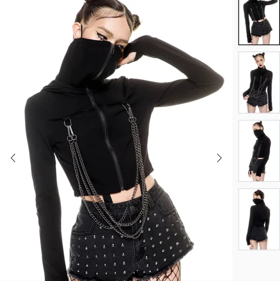 *NWT* Killstar's Rogue Masked Hoodie - Picture 10 of 14